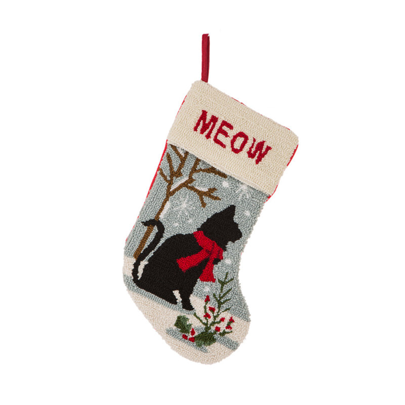 Cat Hooked Stocking