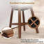 Tabouret de bar pivotant moderne rembourré Detweiler-136839862-138212821