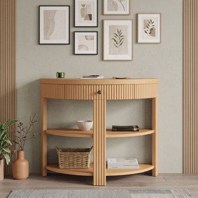 Console avec tiroir et deux tablettes