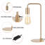 Lampe de chevet 15,9 po H avec base ronde or