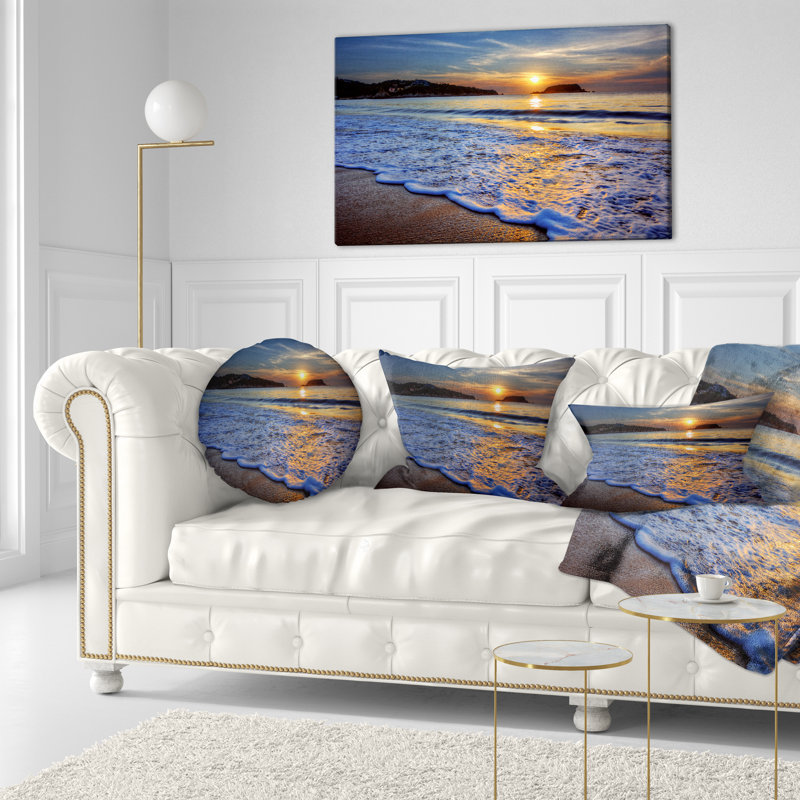 Coussin Calm Seashore avec Blue Waves - Sea & Shore