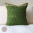 Hand-Embroidered Handwoven Cotton Decorative Pillow Cover with Button Closure