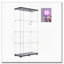 Armoire lumineuse en verre à deux portes avec 4 tablettes et télécommande-2039494170