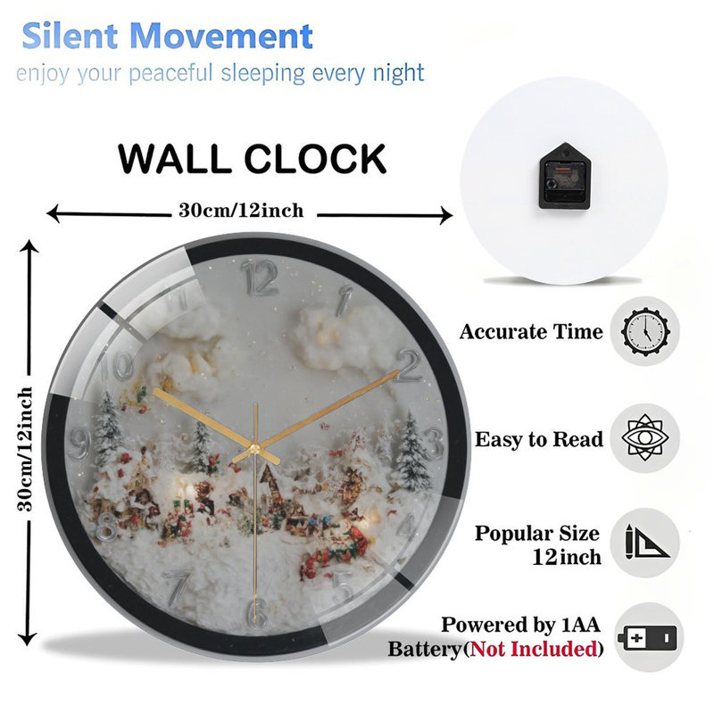 Horloge murale de Noël de Noël