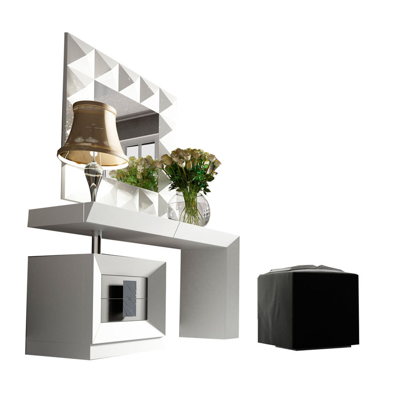 Ensemble coiffeuse avec tabouret