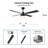 52" Cigdem 4 - Blade  Pull Chain Ceiling Fan with Light-1691602987
