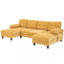 Spacieux canapé modulaire en forme de U avec deux chaises longues et un dossier capitonné élégant, parfait pour les réunions de famille et la détente confortable.-467983310