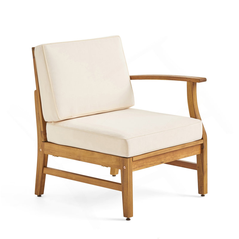 FAUTEUIL droit PERLA, crème, Crème