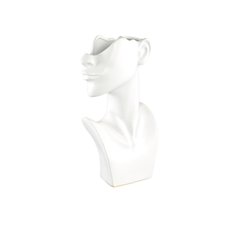 Jolie Ceramic Pot Planter, White