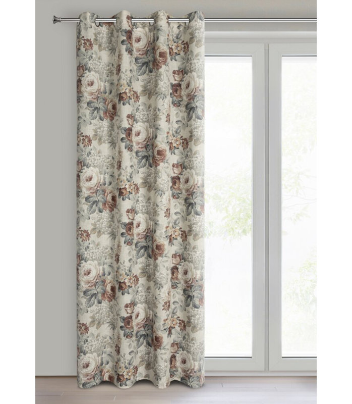 Gwendolyn Semi Sheer Curtain Single Panel
