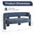 Upholstered Barrel Backrest Loveseat Sofa-734679167