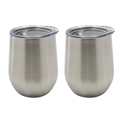 12oz Stainless Steel Wine Tumbler 2 Pack