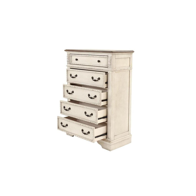 Armoire de rangement en bois avec commode en bois 1pc