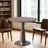 Round Solid Wood Pedestal Base, Cafe End Table for 2 to 4, Fluted Dining Table for Office, Leisure, Kitchen,Home 31.5" x29.5"H (Walnut )