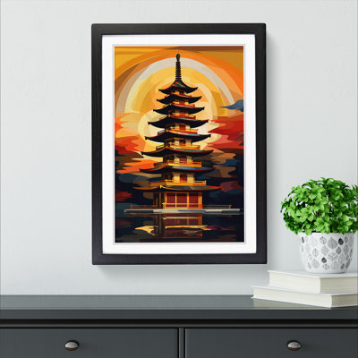 Pagoda Abstract No.2 - Framed Print
