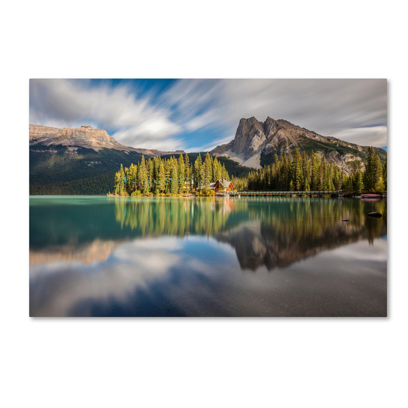 Fabrizzio "Emerald Lake Dreamscape" par Pierre Leclerc, reproduction de photo sur toile tendue, H 30 po x l 47 po x P 2 po