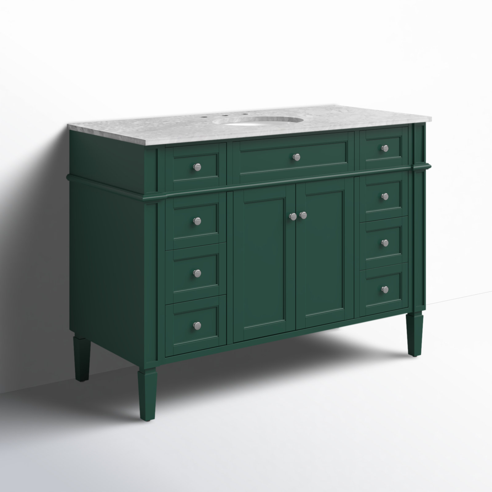 Rivers 48'' Single Bathroom Vanity, Green
