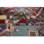 Tapis bleu fait à la main Kazak