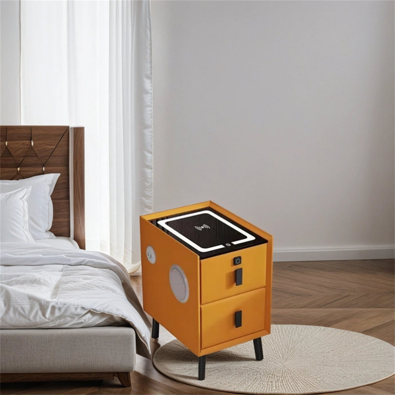 Table de chevet multifonctionnelle Katrinna Smart