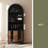 71"Farmhouse Arched Bar Cabinet: Tall Arched Display Cabinet , Arch Wine Bar Cabinets &Coffee Bar, Whiskey Station With Wine Rack And Wine Glass Holder-795970898