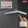 Universal Showering Components Square Single-Spray Rain Shower Head, Rainfall Shower Head 2.5 GPM