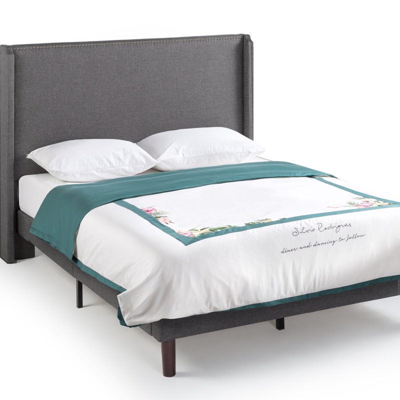 Domingo Upholstered Wingback Bed, King