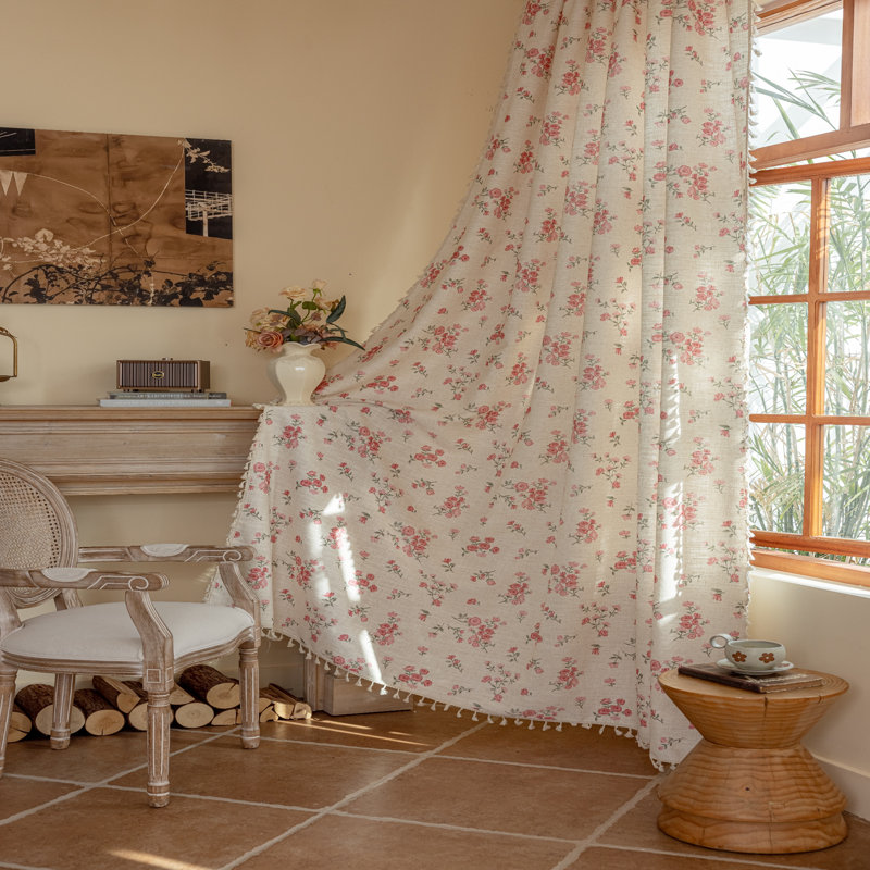 Polyester Exquiste Pattern Print Curtains 2 Panel, 52" W x 63" L