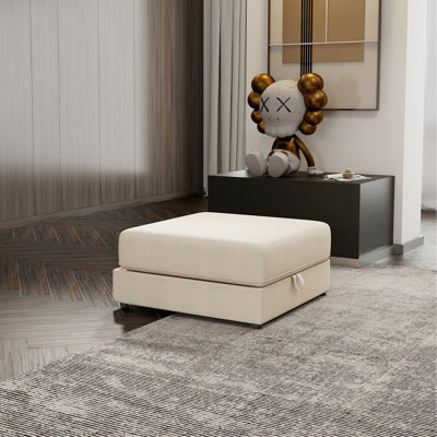 Modular Sectional Sofa with Storage, Convertible 2 Seater Sleeper Sofa Couch, Folding Fabric Loveseat with Hidden Storage Seats for Living Room, Apart
