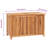 Gracie Oaks Cranleigh 90cm W Teak Solid Wood Deck Box in Brown