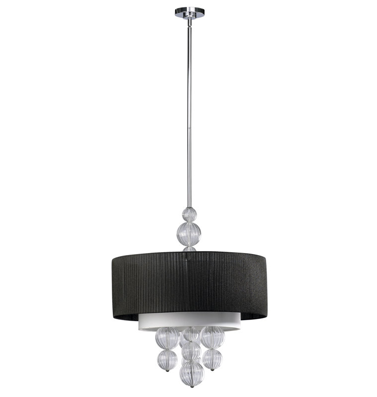Kravet 4 - Light Dimmable Drum Chandelier