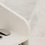 105cm Wide Compact Reception Desk with LED Lighting & Shelving, White