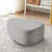 Caras Upholstered Light Gray Triangular Compression Ottoman No Assembly Required-109241970