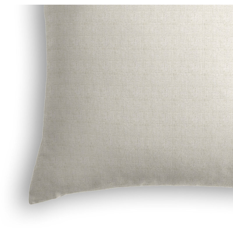 Linen Reversible Pillow Cover, Bright Gray, Pillow Cover Only - No Insert, 26" x 26"