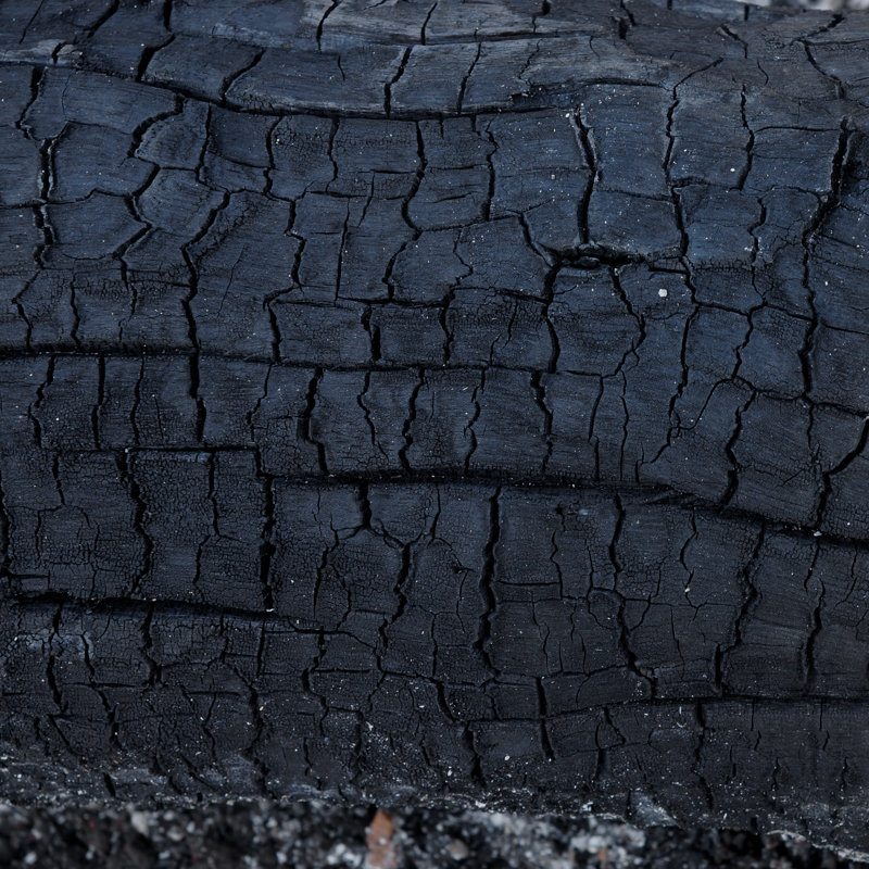 Surface Of Charcoal - Wrapped Canvas Print, 51cm H x 51cm W
