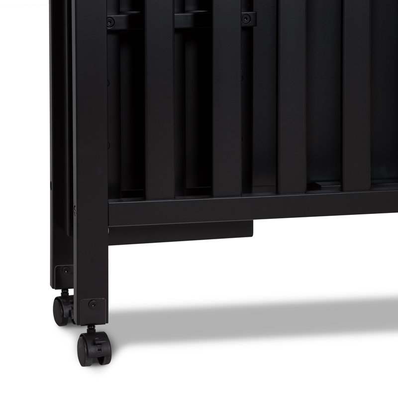 Dylan 3-in-1 Mini Convertible Portable Crib, Ebony