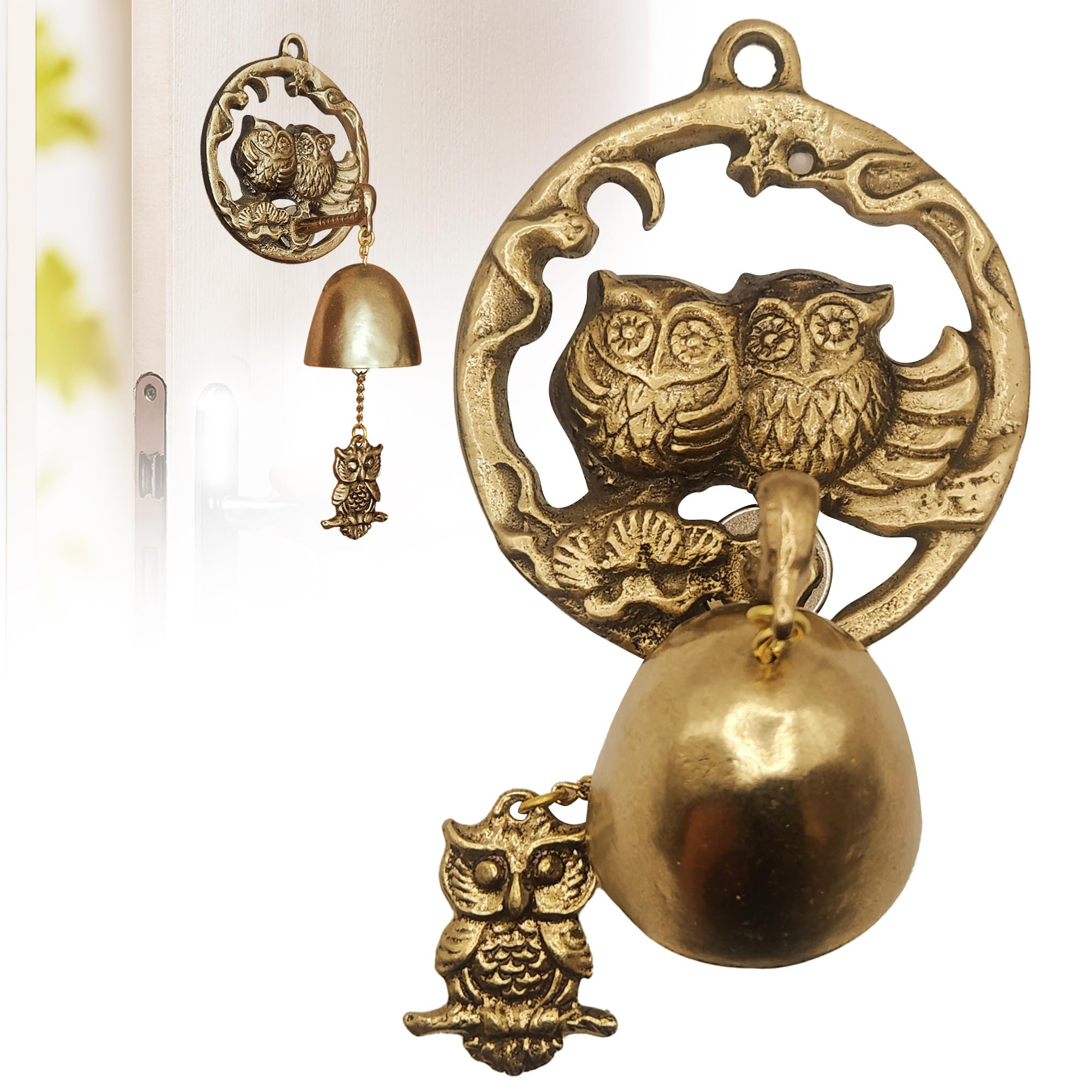Brass Owl Idol | Feng Shui & Vastu Symbol For Wisdom & Prosperity - View #6