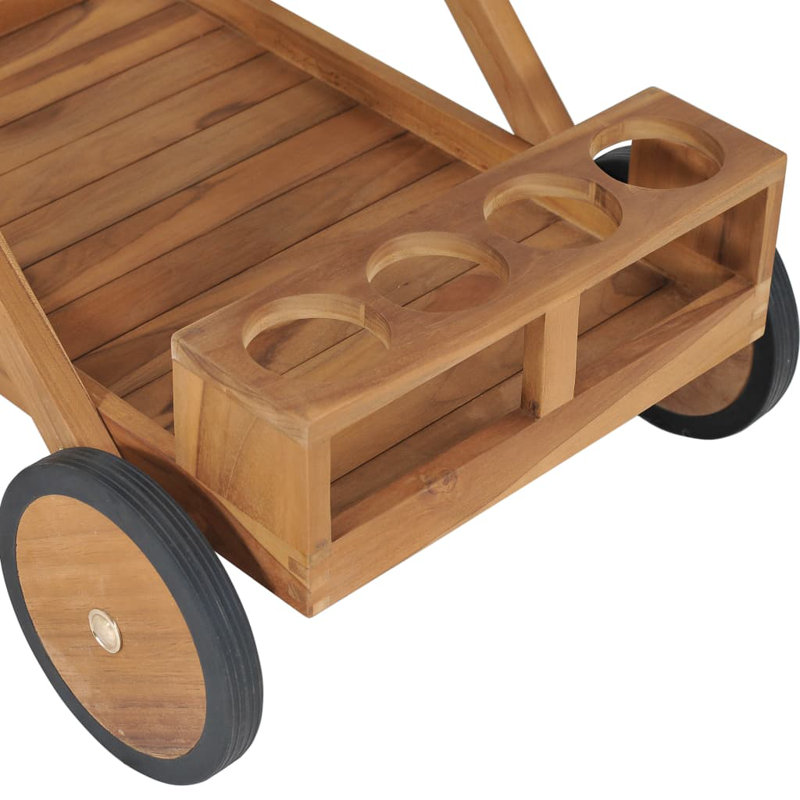 Solid Wood Bar Cart