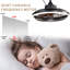 Ventilateur de plafond industriel noir 20 "avec télécommande et lumières DEL, ventilateur de plafond en cage imperméable à moteur à courant continu 6 vitesses pour patio