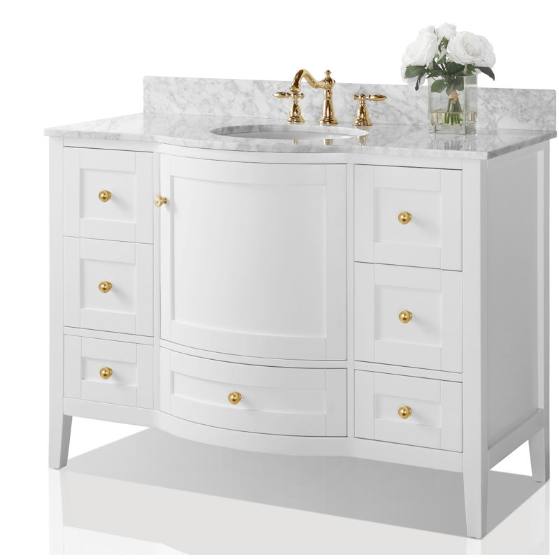 Lauren 48'' W Single Vanity, Gold
