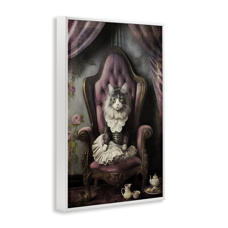 Art de giclée royale par Sasha, H 18 po x l 12 po, Estampe numérique encadrée blanc bord de mer