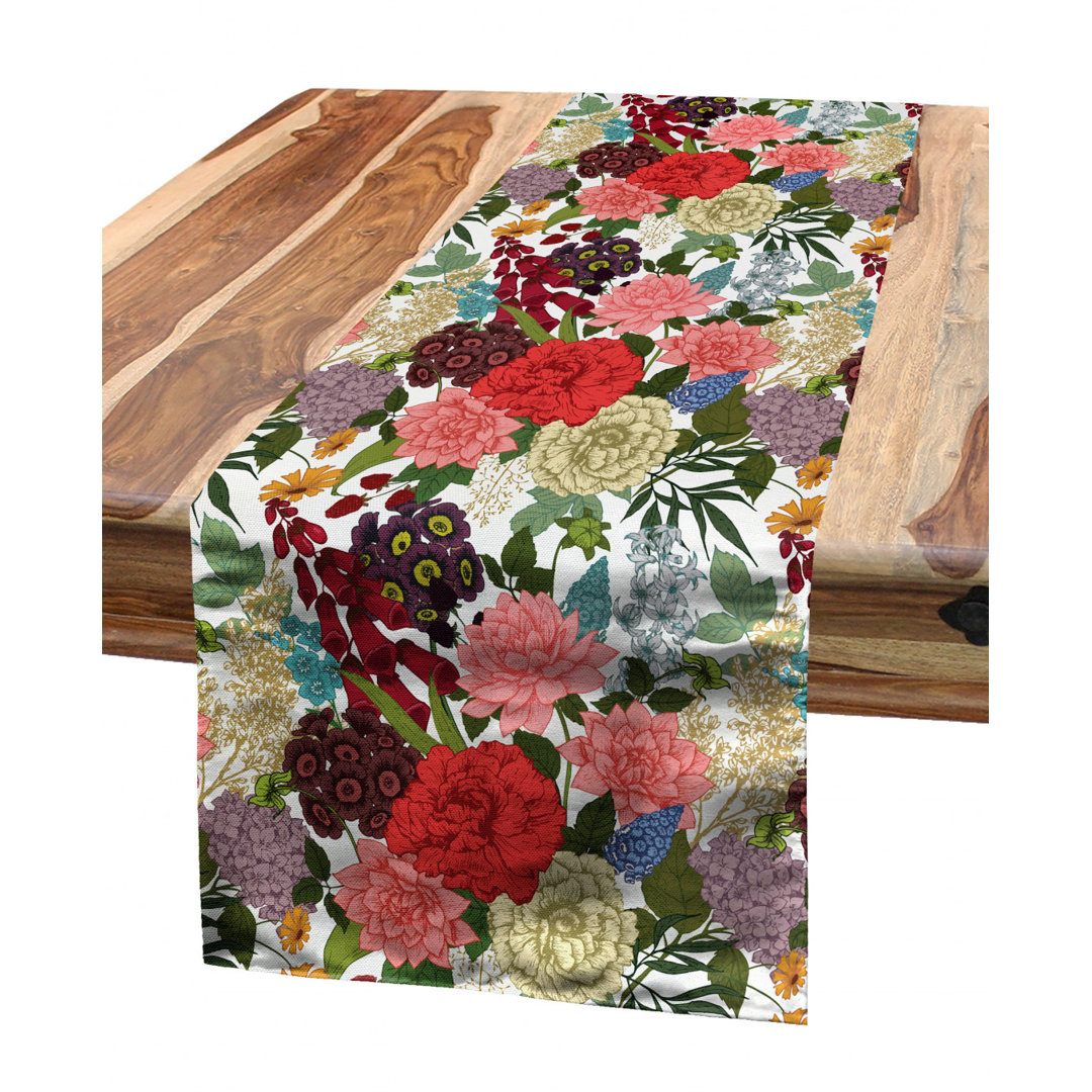 Floral Table Runner East Urban Home
