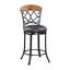 Chaise pivotante rembourrée à hauteur de comptoir