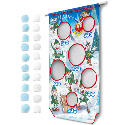 Angry Elf Snowball Fight Toss Cornhole