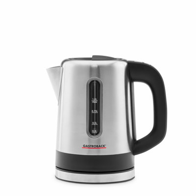 Gastroback Design 1 L Stainless Steel Whistling Electric Tea Kettle