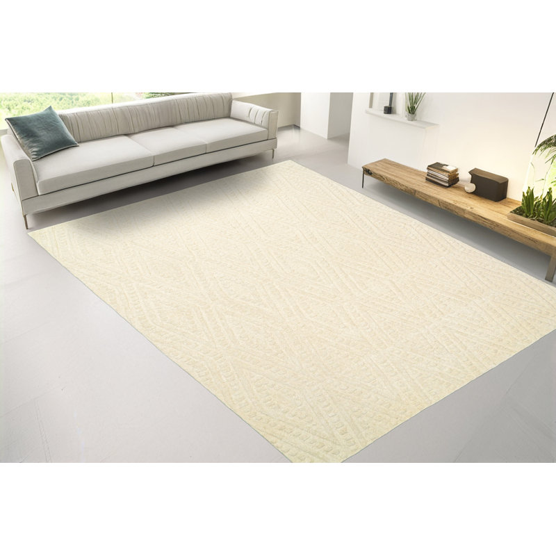 Tapis rectangulaire en laine Zair, Rectangle 6 pi x 9 pi