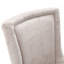 Chaises de salle à manger en tissu épaissi, beige, de 2, pieds en bois massif, chaises cloutées en bronze 2 pièces en matériau beige, accent-1283051585