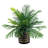 28'' Faux Palm Plant in Wicker/Rattan Pot