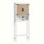 Armoire de rangement au-dessus de la toilette, organisateur de salle de bain de ferme avec portes de grange en bois et tablettes réglables