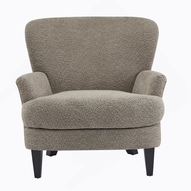 Fauteuil club rembourré Gerald Boucle