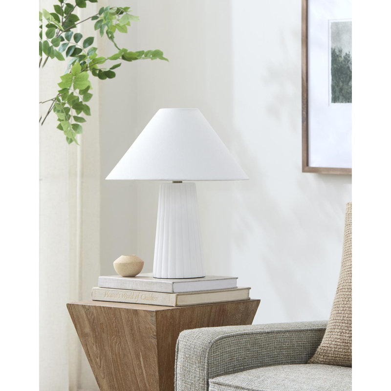 Grove Burkhalter Table Lamp, White